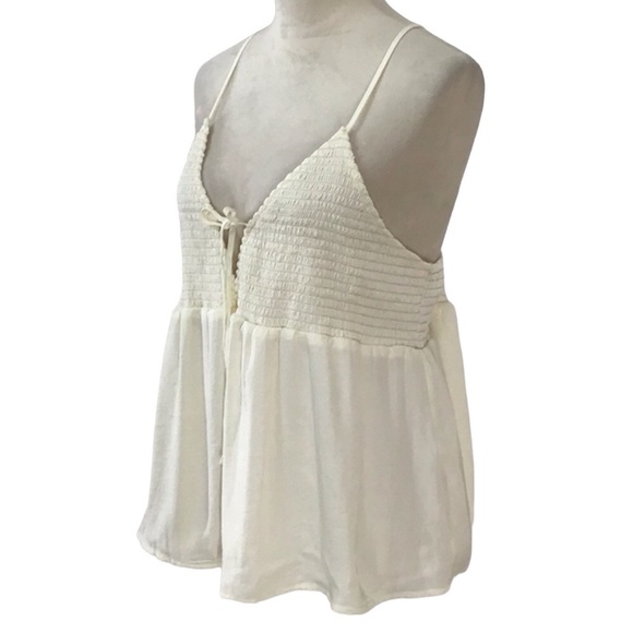 American Eagle Boho Smocked Babydoll Blouse Women’s Size XXL NEW - Picture 3 of 7